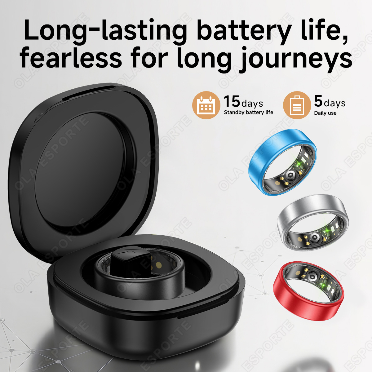 New Smart Ring with Case Heart - Health Monitors recension och pris