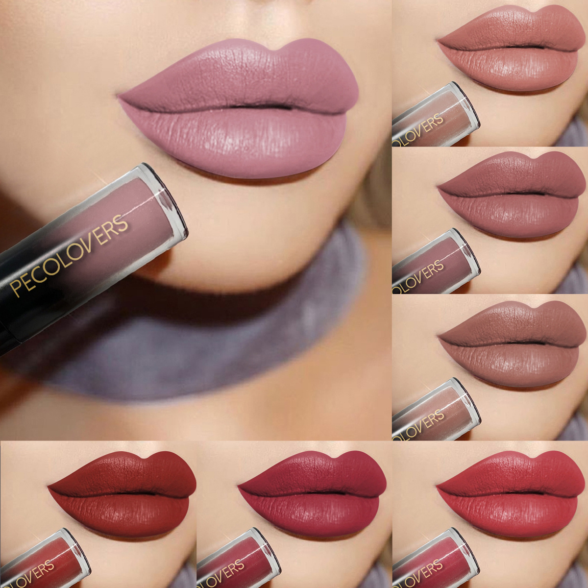 Lipstick Lip Gloss Makeup Wate - Matte Velvet Lip Tint Long Lasting recension och pris