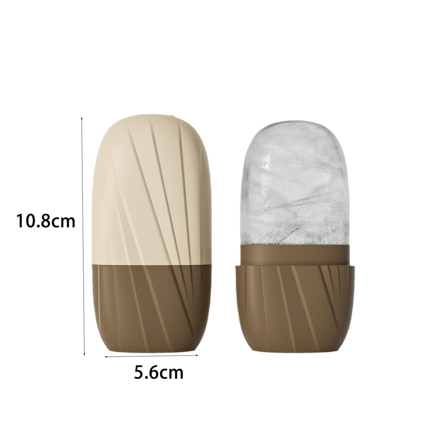 Aesthetic Striped Facial Ice M - Face Ice Roller Puffiness recension och pris