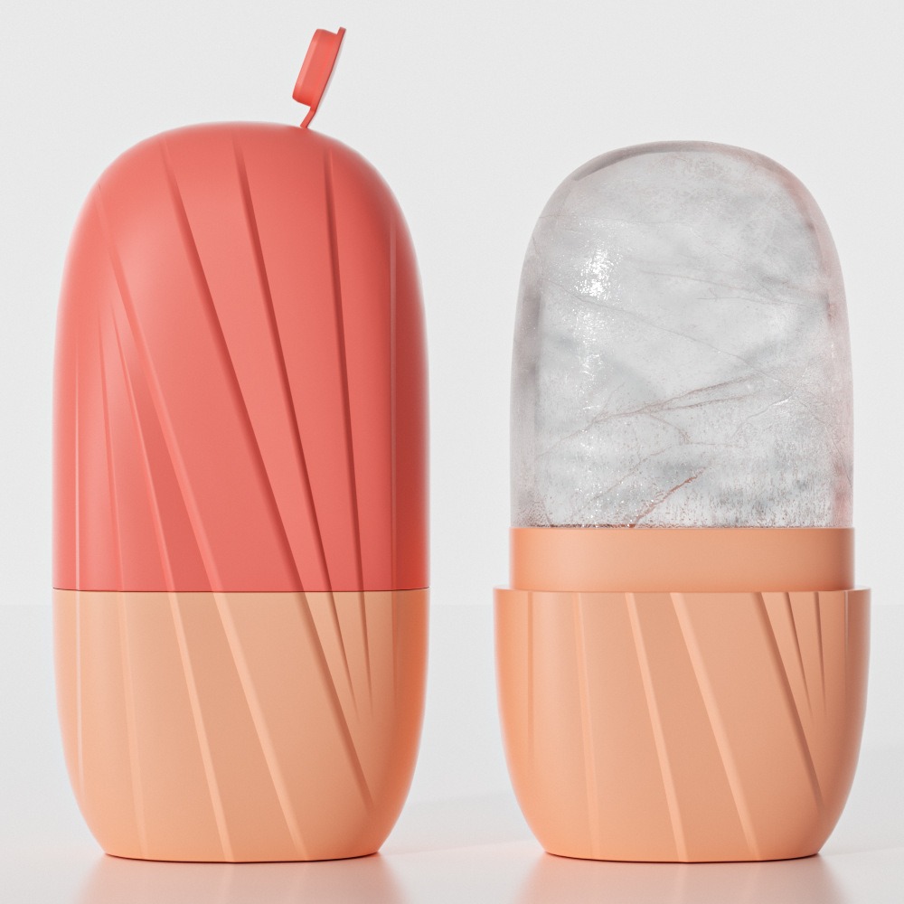 Aesthetic Striped Facial Ice M - Face Ice Roller Puffiness recension och pris