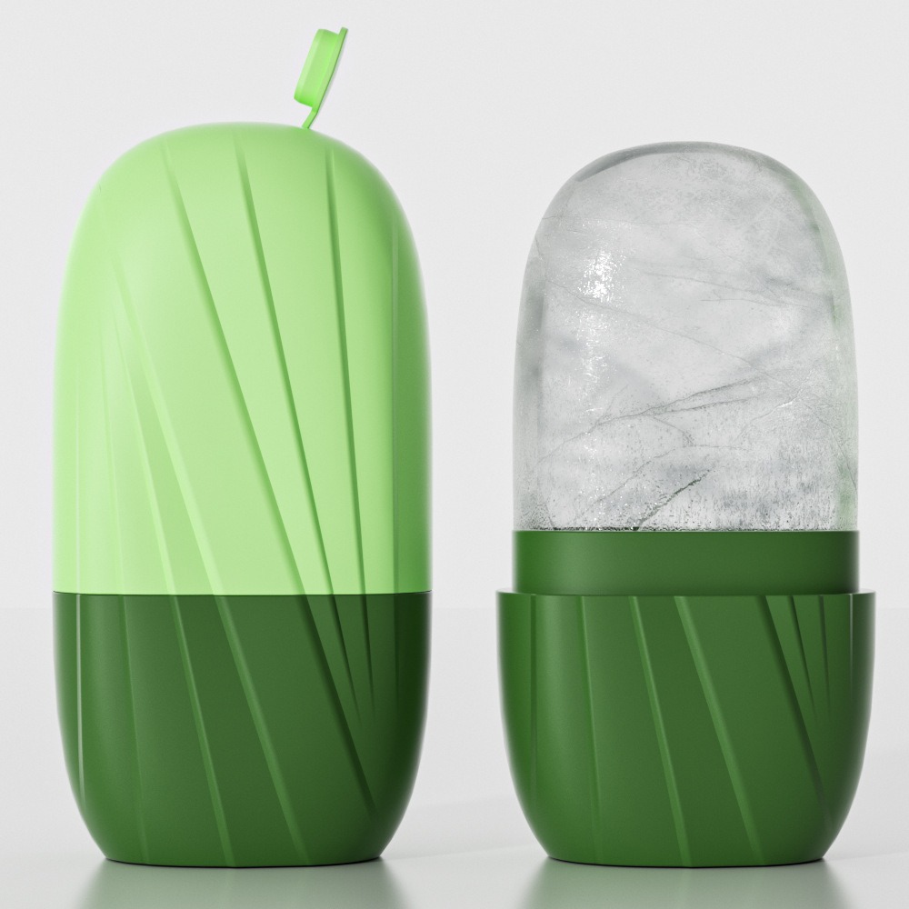 Aesthetic Striped Facial Ice M - Face Ice Roller Puffiness recension och pris