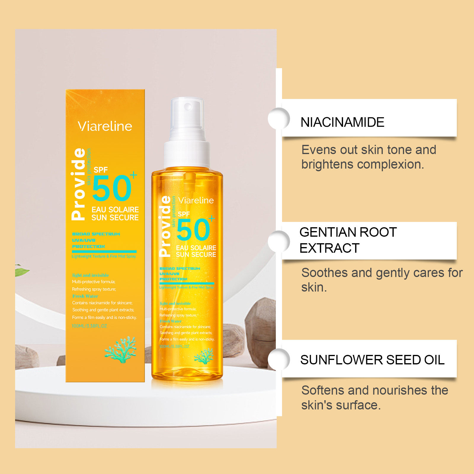 Hydrating  Invisible Sunscreen - Spf 50 Waterproof Sunscreen recension och pris