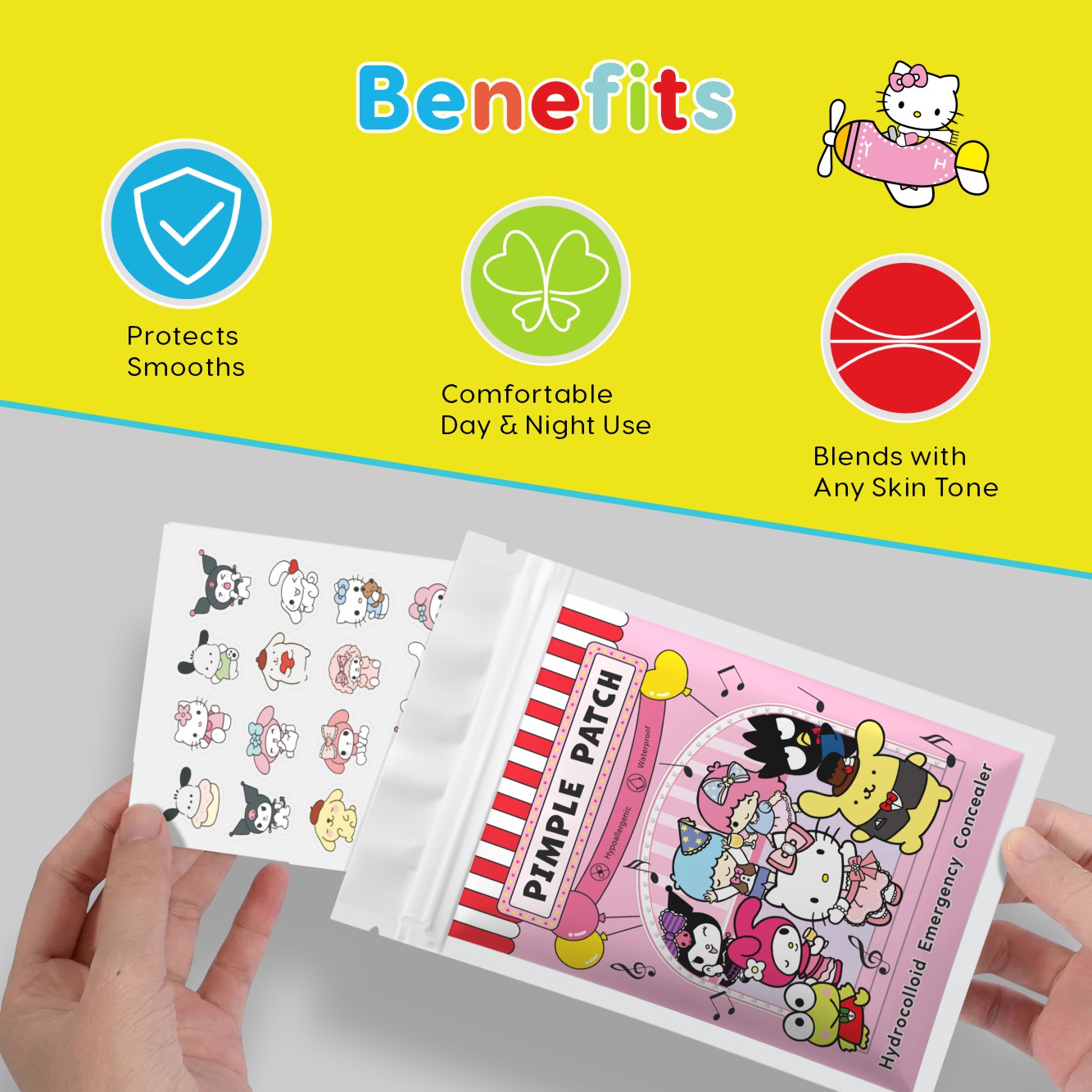 20/100pcs Hello Kitty Hydrocol - Hydrocolloid Pimple Patch recension och pris