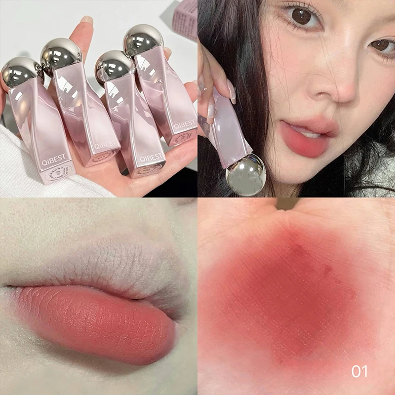 QIBEST Velvet Nude Lip Mud Nat - Matte Velvet Lip Tint Long Lasting recension och pris