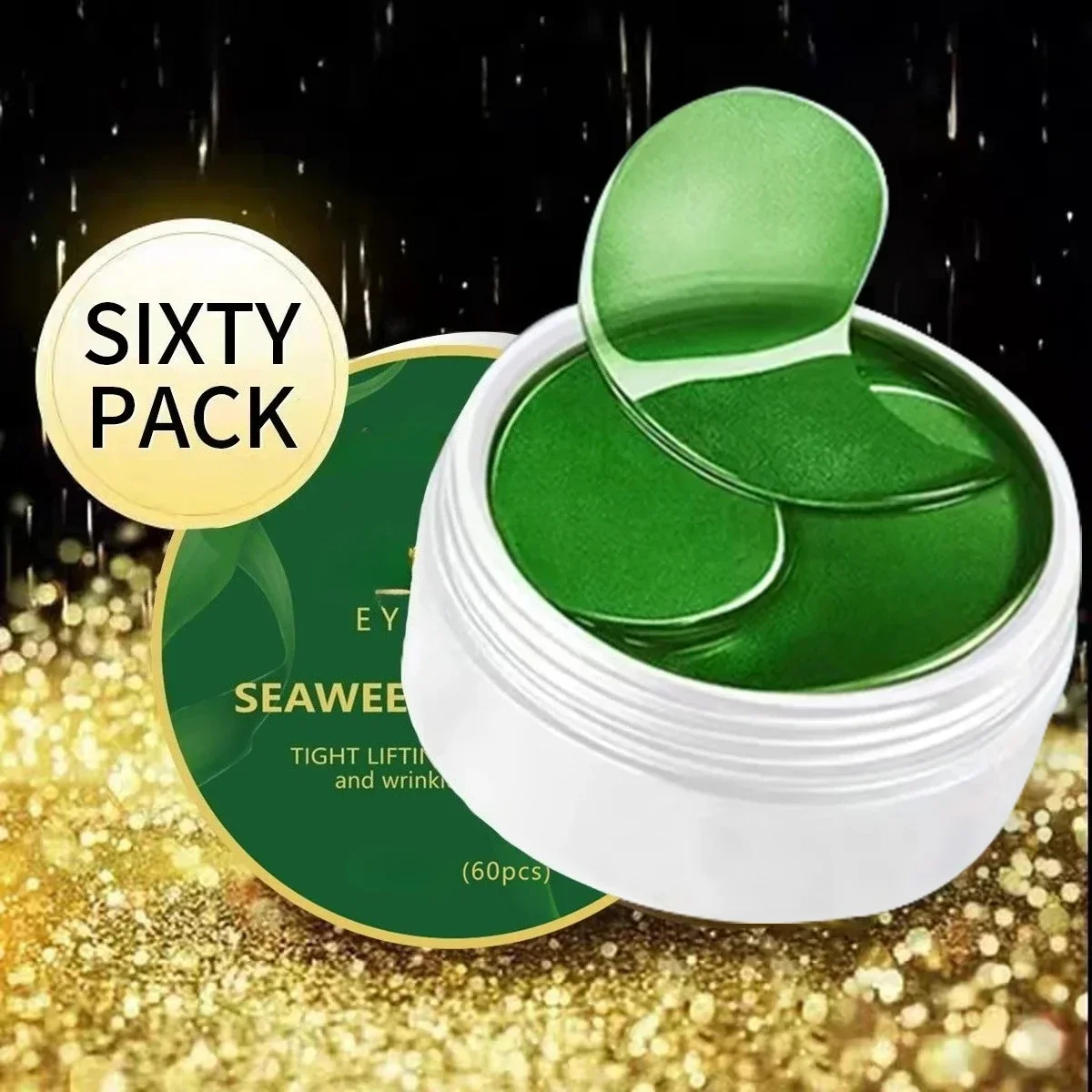60pcs seaweed hyaluronic acid  - Collagen Under Eye Patches recension och pris