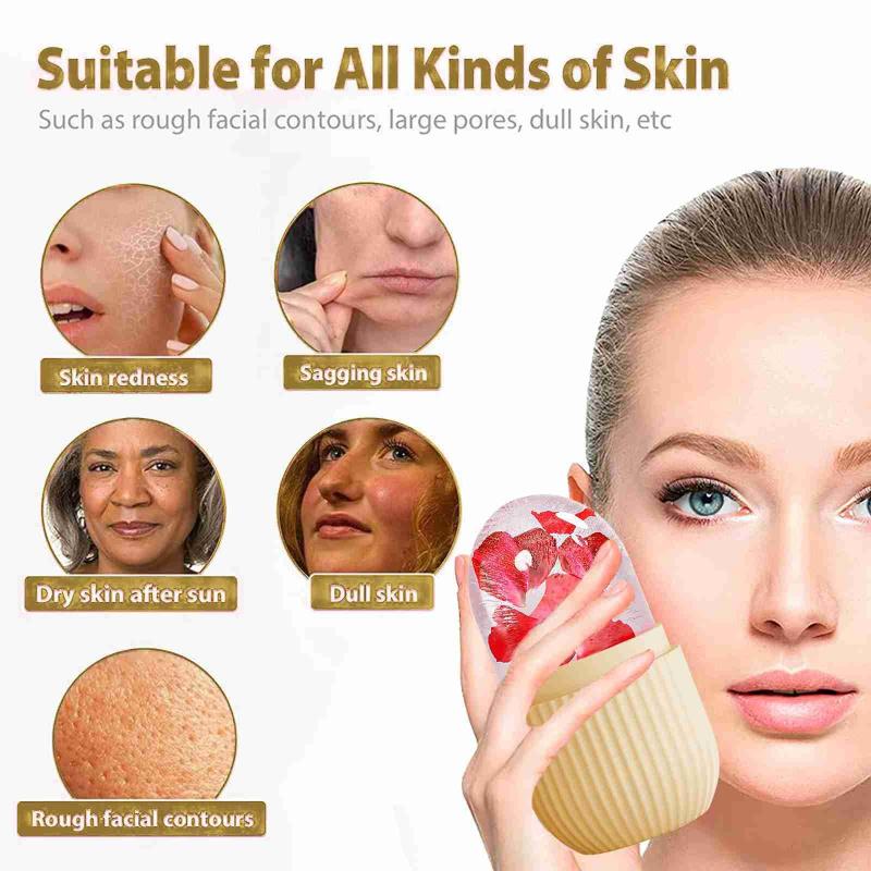 New·Face Ice Roller Silicone B - Face Ice Roller Puffiness recension och pris