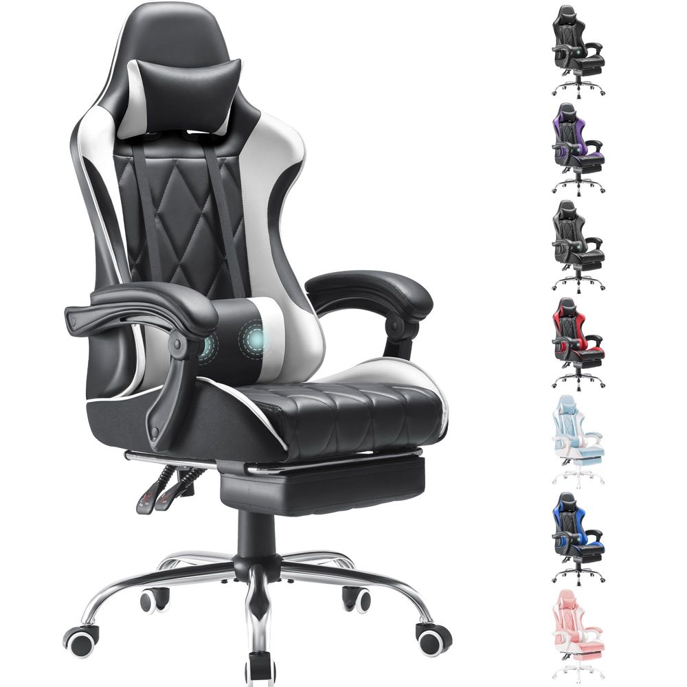 Gaming Chair, Computer Chair w - Massage recension och pris