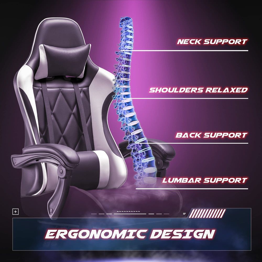 Gaming Chair, Computer Chair w - Massage recension och pris
