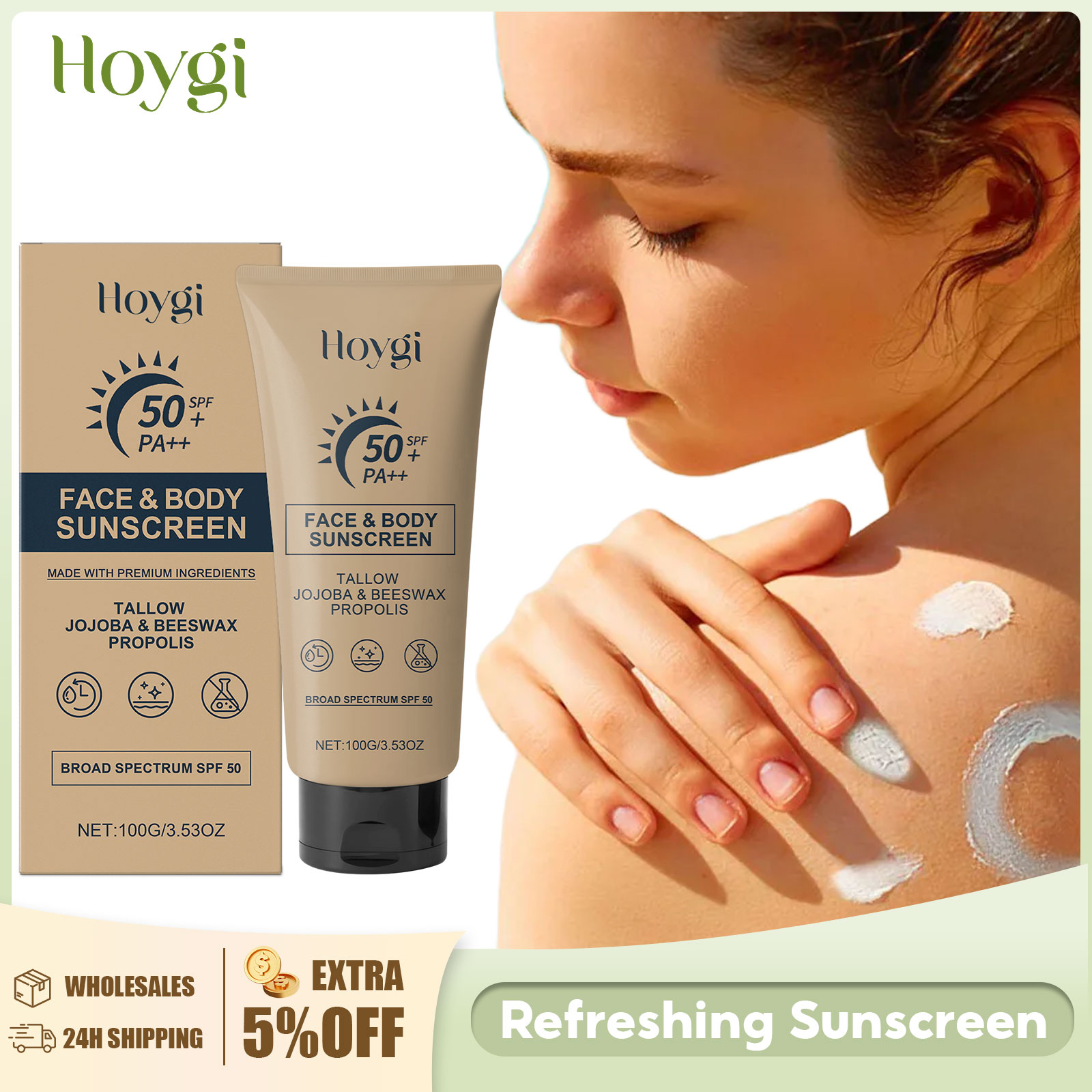 Sunscreen Cream for Face and B - Spf 50 Waterproof Sunscreen recension och pris