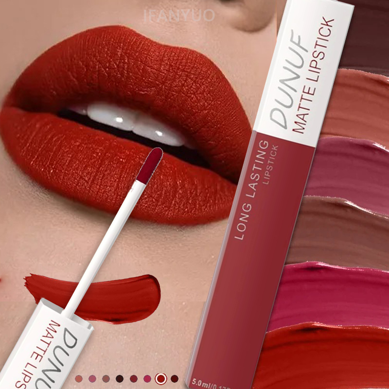 Matte Lipstick Non Stick Cup R - Matte Velvet Lip Tint Long Lasting recension och pris