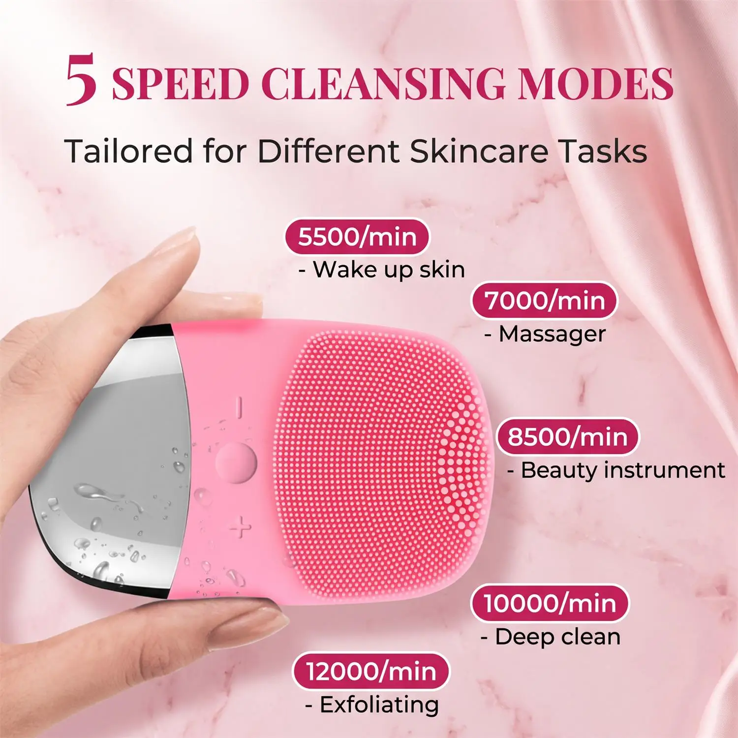 Facial Electric Silicone Clean - Silicone Face Scrubber Electric recension och pris