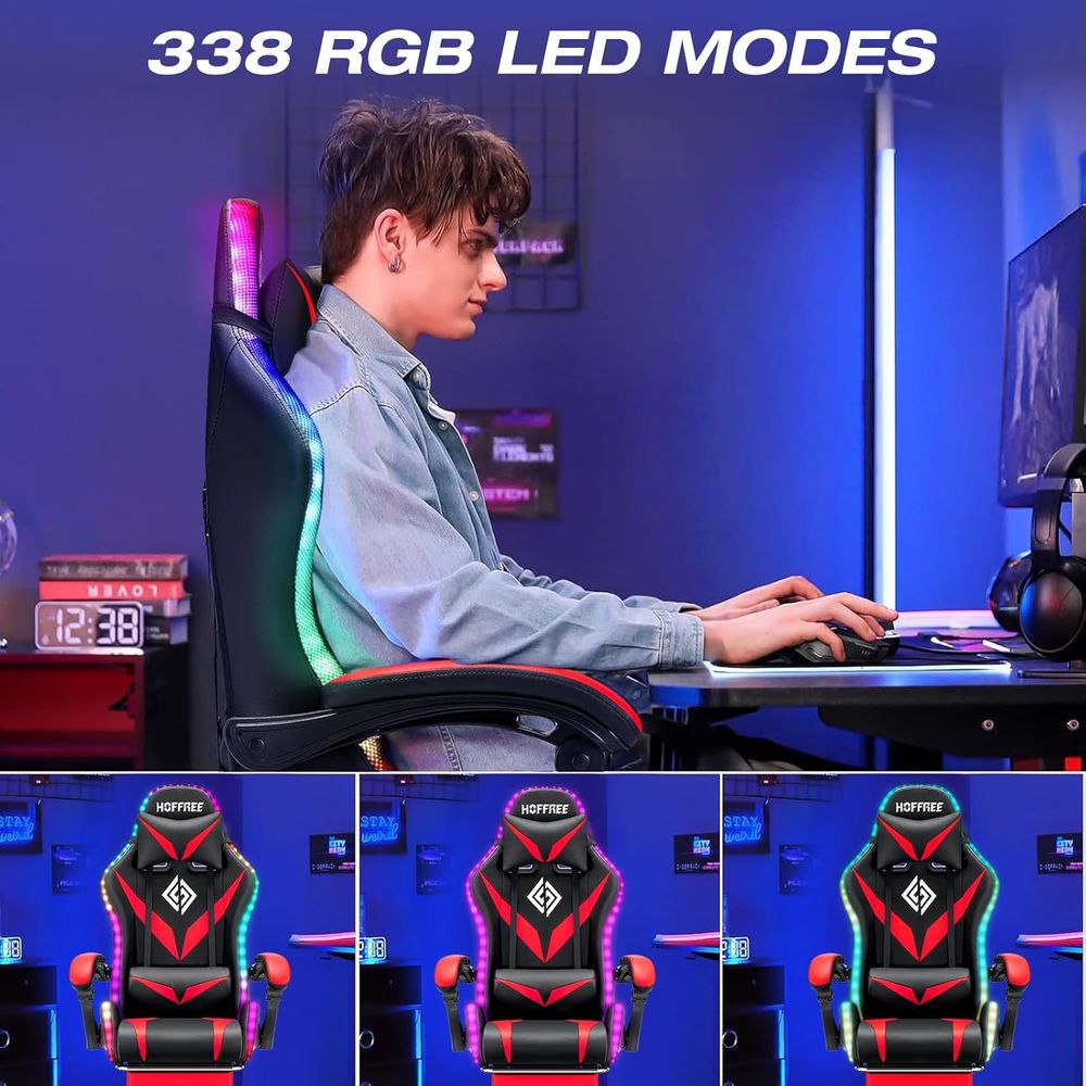 Ergonomic High-Back Gaming Cha - Massage recension och pris